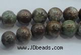 CJA02 15.5 inches 10mm round green jasper beads wholesale