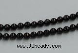 CJB01 16 inches 4mm round natural jet gemstone beads wholesale