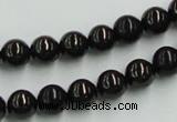 CJB03 16 inches 8mm round natural jet gemstone beads wholesale