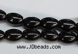 CJB52 15.5 inches 10*14mm rice natural jet gemstone beads