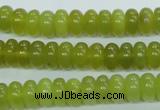 CKA104 15.5 inches 5*10mm rondelle Korean jade gemstone beads