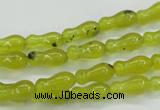 CKA18 15.5 inches 5*11mm bone Korean jade gemstone beads