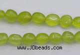 CKA215 15.5 inches 6*8mm nuggets Korean jade gemstone beads