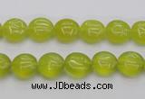 CKA235 15.5 inches 10mm flat round Korean jade gemstone beads