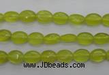 CKA241 15.5 inches 6*8mm oval Korean jade gemstone beads