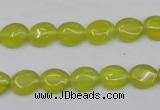 CKA242 15.5 inches 8*10mm oval Korean jade gemstone beads