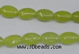 CKA243 15.5 inches 8*12mm oval Korean jade gemstone beads