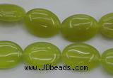 CKA246 15.5 inches 13*18mm oval Korean jade gemstone beads