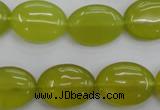 CKA247 15.5 inches 15*20mm oval Korean jade gemstone beads