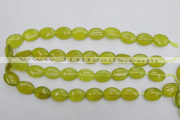 CKA247 15.5 inches 15*20mm oval Korean jade gemstone beads