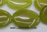 CKA251 15.5 inches 22*30mm oval Korean jade gemstone beads