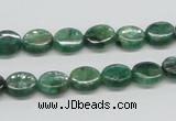 CKC110 16 inches 8*10mm oval natural green kyanite beads wholesale