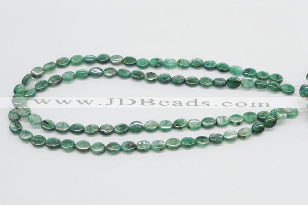 CKC110 16 inches 8*10mm oval natural green kyanite beads wholesale