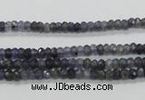 CKC215 15.5 inches 3*4mm faceted rondelle natural kyanite beads