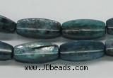 CKC32 16 inches 8*20mm faceted rice natural kyanite beads