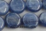 CKC515 15.5 inches 16mm flat round natural Brazilian kyanite beads