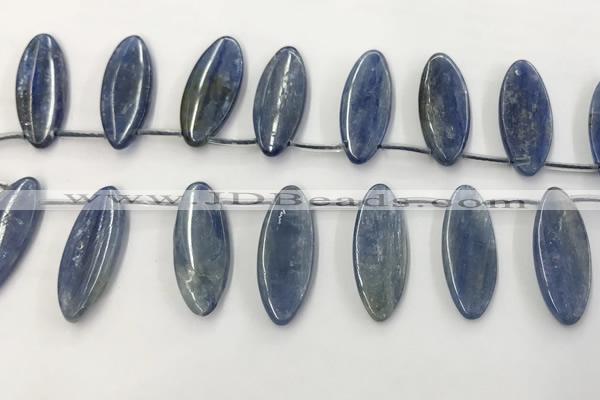 CKC552 Top drilled 10*25mm marquise natural kyanite beads