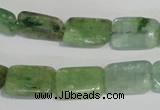 CKC65 15.5 inches 8*12mm rectangle natural green kyanite beads