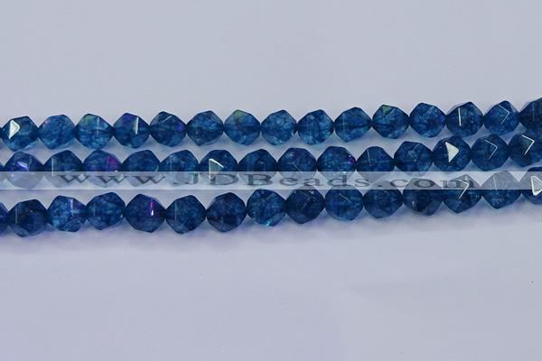 CKC714 15.5 inches 12mm faceted nuggets imitation kyanite beads