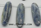 CKC79 Top drilled 13*50mm oval natural kyanite gemstone beads