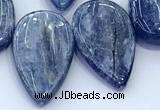 CKC820 15 inches 12*25mm - 14*28mm flat teardrop blue kyanite beads