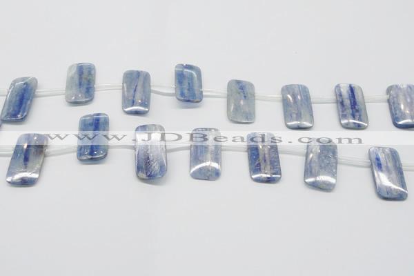 CKC85 Top drilled 13*25mm rectangle natural kyanite gemstone beads