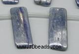 CKC86 Top drilled 12*30mm rectangle natural kyanite gemstone beads