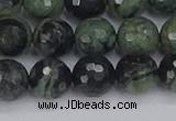 CKJ312 15.5 inches 8mm faceted round kambaba jasper beads