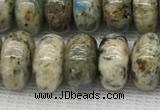 CKJ439 15.5 inches 5*10mm - 6*10mm rondelle natural k2 jasper beads