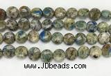 CKJ487 15.5 inches 11mm flat round natural k2 jasper beads