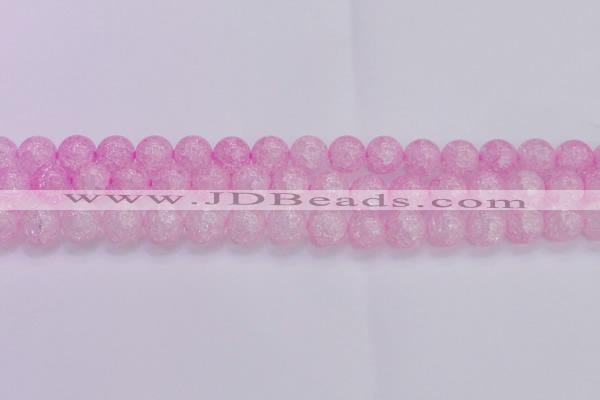 CKQ305 15.5 inches 14mm round dyed crackle quartz beads wholesale