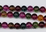 CKQ31 15.5 inches 6mm round dyed crackle quartz beads wholesale