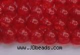 CKQ316 15.5 inches 8mm round dyed crackle quartz beads wholesale