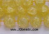 CKQ326 15.5 inches 14mm round dyed crackle quartz beads wholesale