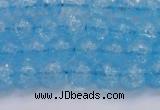 CKQ330 15.5 inches 8mm round dyed crackle quartz beads wholesale