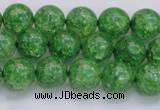 CKQ338 15.5 inches 10mm round dyed crackle quartz beads wholesale