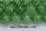 CKQ339 15.5 inches 12mm round dyed crackle quartz beads wholesale