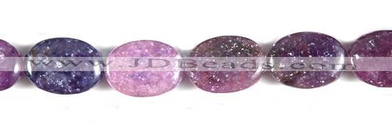 CKU02 15 inches 10*14mm oval purple kunzite beads Wholesale