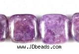 CKU07 15 inches 10*10mm square purple kunzite beads wholesale