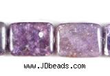 CKU10 15 inches 13*18mm rectangle purple kunzite beads wholesale