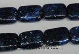 CKU125 15.5 inches 13*18mm rectangle dyed kunzite beads wholesale