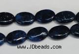 CKU131 15.5 inches 10*14mm oval dyed kunzite beads wholesale