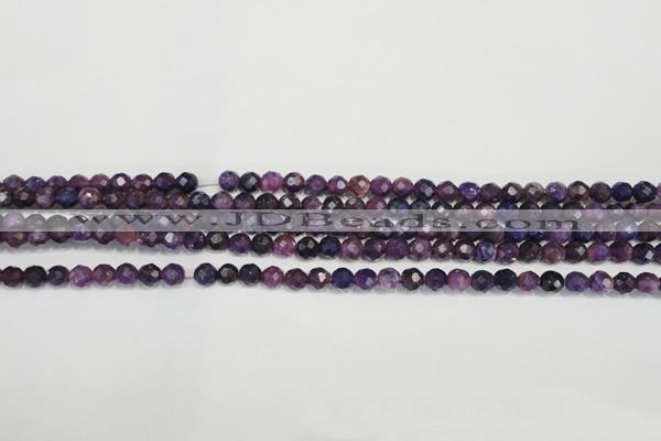 CKU21 15.5 inches 6mm faceted round purple kunzite beads wholesale