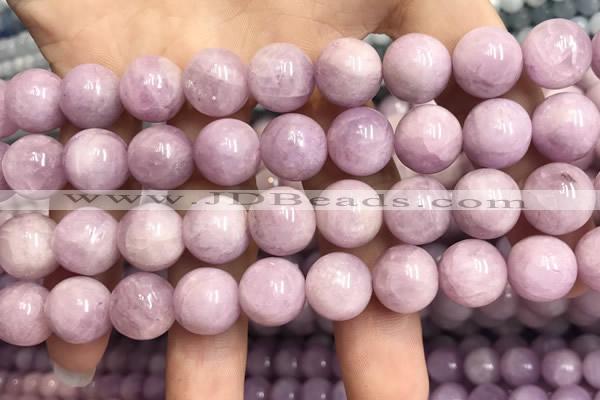 CKU323 15.5 inches 12mm round natural pink kunzite beads