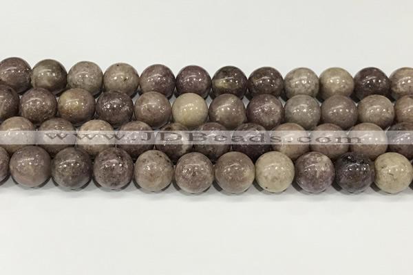 CKU343 15.5 inches 12mm round lepidolite gemstone beads wholesale