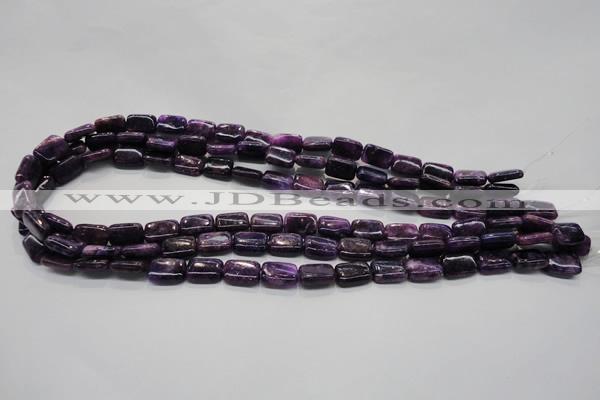 CKU44 15.5 inches 8*12mm rectangle purple kunzite beads wholesale