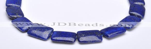 CLA03 Deep blue rectangle 18*25mm dyed lapis lazuli beads