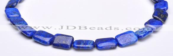 CLA06 Blue 13*18mm rectangle dyed lapis lazuli gemstone beads