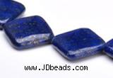 CLA07 24*24mm rhombic deep blue dyed lapis lazuli gemstone beads