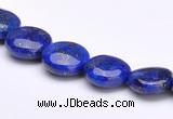 CLA17 10mm flat round deep blue dyed lapis lazuli gemstone beads